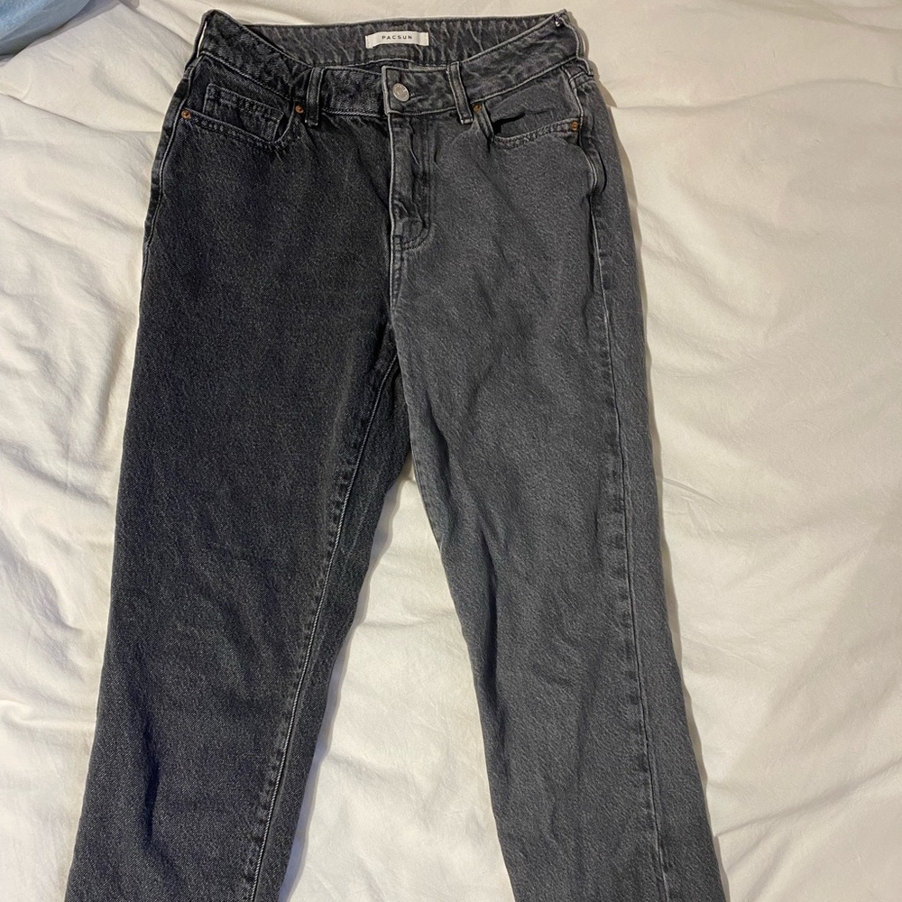 Black Two tone PacSun mom jeans